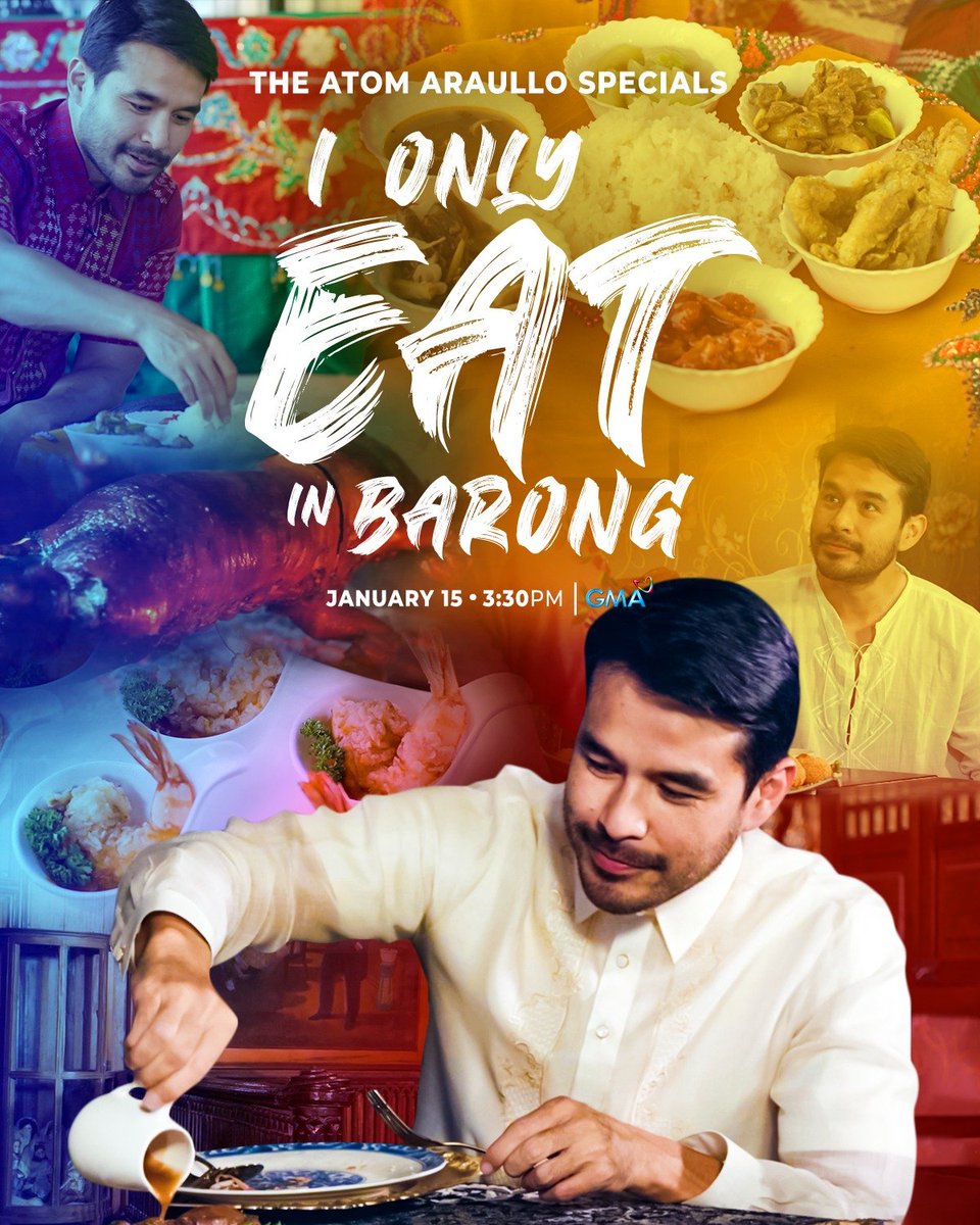 Abangan ‘yan sa kanyang pinakabagong dokumentaryo sa #TheAtomAraulloSpecials: I Only Eat in Barong, ngayong January 15, Sunday, 3:30 PM sa GMA Network.