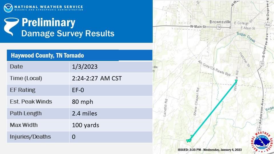 axrem4's tweet photo. @TheCountryVlog I was 4 miles from this tornado near Brownsville, TN on 1/3/2023. No warning was issued for it. https://t.co/ph5YO98BDj