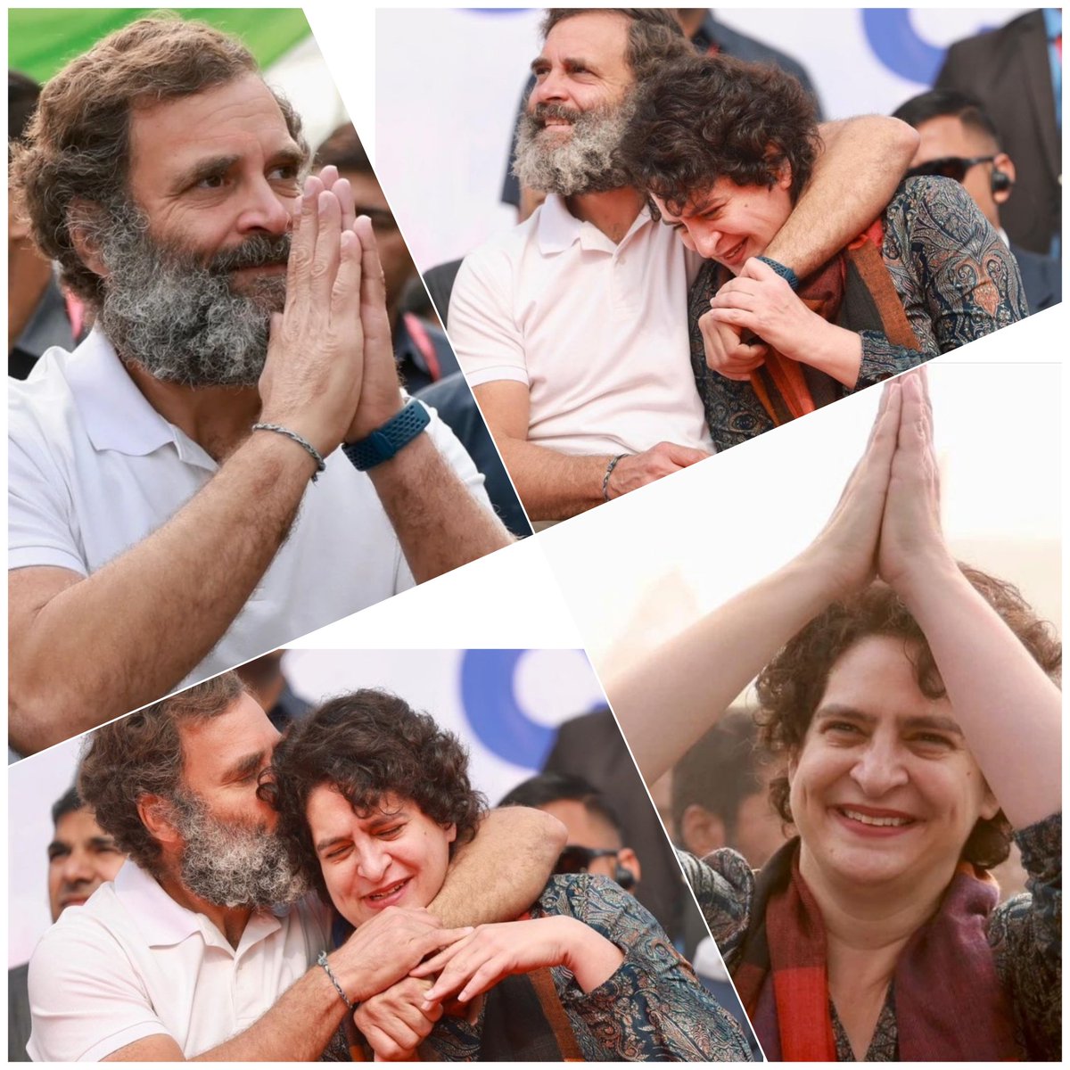 Ashish_HLA's tweet photo. #Siblings #siblingslove #RaGa @RahulGandhi @priyankagandhi #NextPMRaGa #NextPMRahulGandhi #BharatJodoYatra #DaroMat #NafratChhodoBharatJodo #LetsFightFear #BeBold #ActBold #BeBoldActBoldCarryBold #LadkiHuLadSaktiHu @bharatjodo https://t.co/yZwLnc8MEl