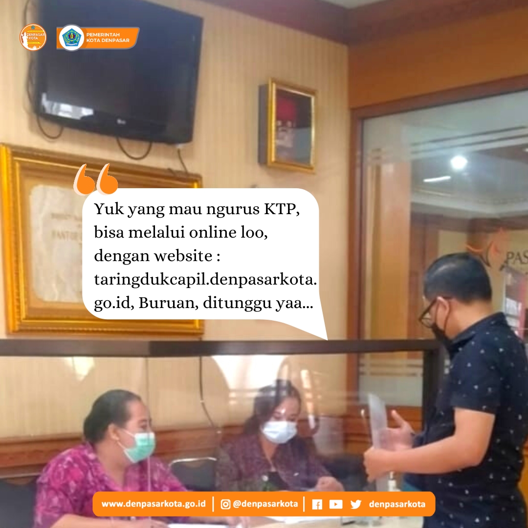 DenpasarKota's tweet image. Selamat siang warga kota.
yang mau bikin KTP minkot kasi tipsnya nih, bisa online melalui web taringdukcapil.denpasarkota.go.id @/disdukcapilkotadenpasar 
.
.
.

#denpasarkota #laynan #capil #disdukcapil #KTP #online