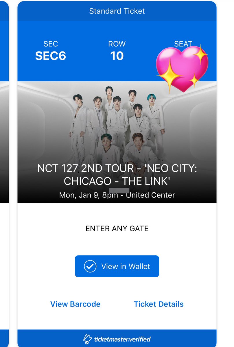 c0mile's tweet photo. WTS 2 NCT 127 FLOOR TICKETS IN CHICAGO
Sec 6, Row 10, seat 1 and 2!!!
-$200 each! 
-can FaceTime throughout the process and send as much proof needed 
-I can also meet at venue!!
pls get these off my hands 😭 https://t.co/bHqCYz4Zlf