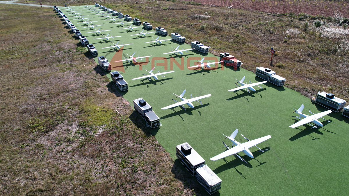 yangdasecurity's tweet photo. Sky Whale VTOL Fleet! 😎💪
Video show: https://t.co/azPjf1XLpA
#yangda #vtoldrone #surveillancevtol #longendurancevtol #dronepatrol #bordersurveillance https://t.co/2aOaXrv3gV