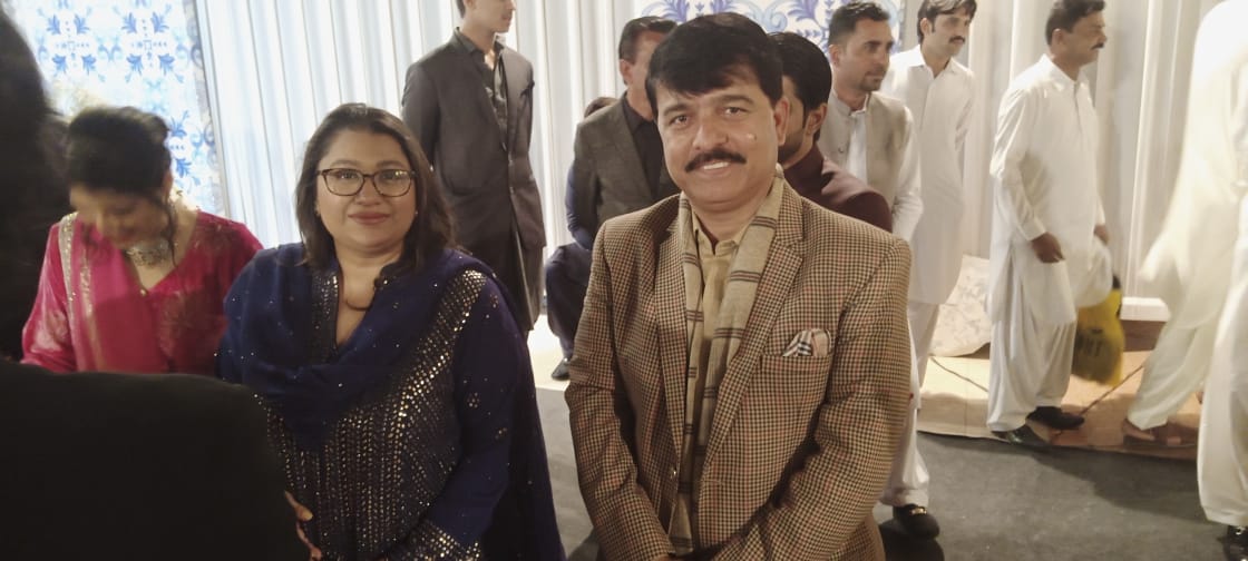 TeamMunwarWasan's tweet photo. KARACHI:- 
Pakistan Peoples Party MPA @Munwar_Wassan1 Has Attended Marriage Ceremony of Anusha marri Daughter of Federal Minister &amp; MNA Shazia Atta Marri On that occasion MPA Adi @FaryalTalpurPk nd Other MNA &amp; MPA ware also present there at Avari Tower Karachi

@BBhuttoZardari https://t.co/wHMXeesO75