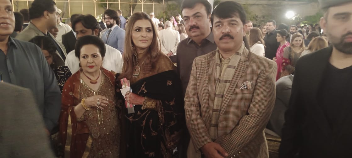 TeamMunwarWasan's tweet photo. KARACHI:- 
Pakistan Peoples Party MPA @Munwar_Wassan1 Has Attended Marriage Ceremony of Anusha marri Daughter of Federal Minister &amp; MNA Shazia Atta Marri On that occasion MPA Adi @FaryalTalpurPk nd Other MNA &amp; MPA ware also present there at Avari Tower Karachi

@BBhuttoZardari https://t.co/wHMXeesO75