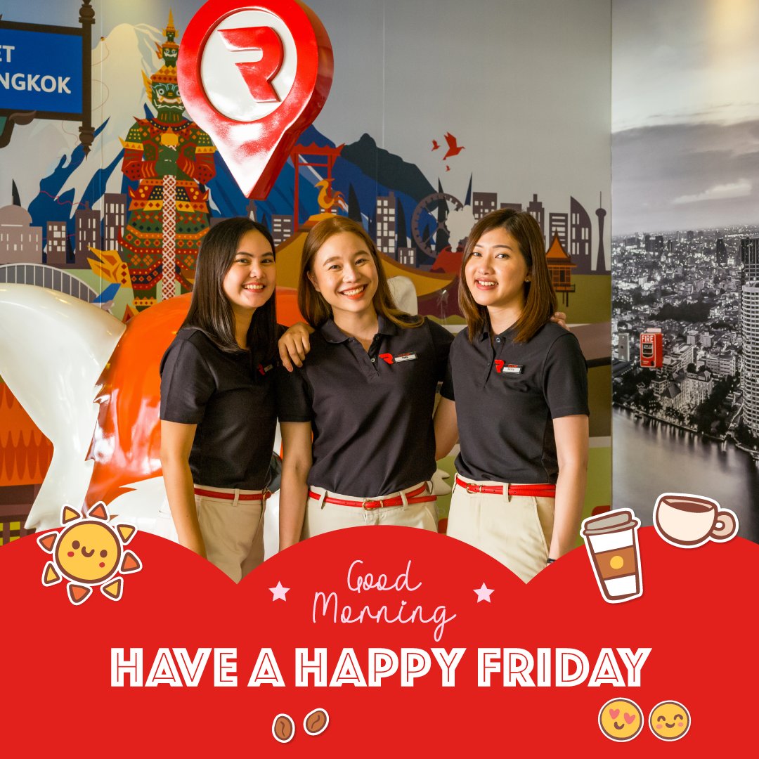 redplanetth's tweet photo. Have a Happy Friday 🎉🥰
อรุณสวัสดิ์ลูกค้า เรด ทุกคนค่ะ  

โชคดีมีตังค์ พละกำลังแข็งแรงนะคะ :)

#redplanethotelsthailand #RedPlanetHotels https://t.co/UABHX8Rs9h
