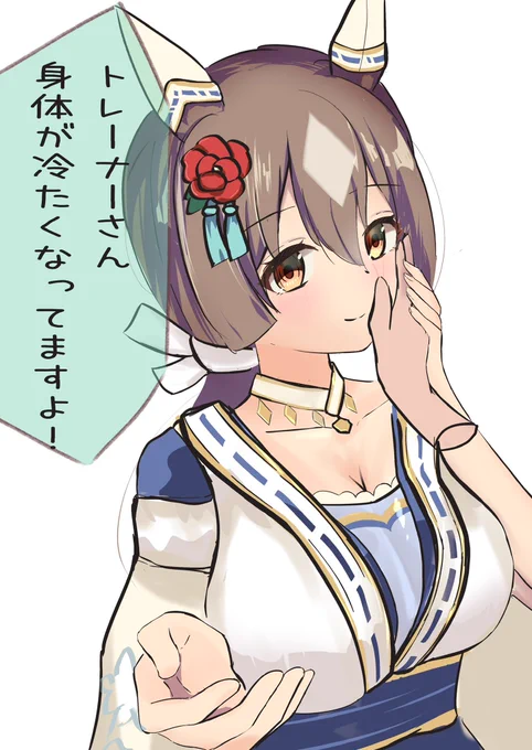 ダイヤのほっぺたが本当に温かった…
#ウマ娘
#サトノダイヤモンド 