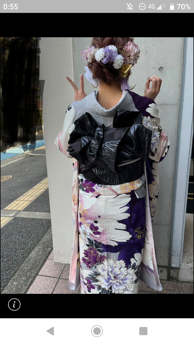 成人式です🙋

後ろ姿やけど、どぞ😆😁🤣