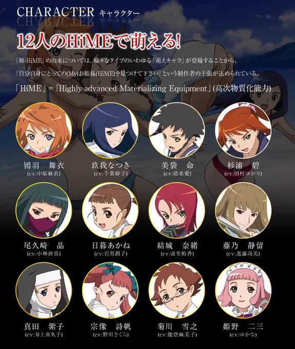 初めてガンダム作品に触れて楽しんでる人達に同じサンライズ作品の舞HiMEオススメしたい20年前くらいの作品だから若い方はきっと知らないよねある能力を持った12人のHiME達の"1番大切な物"をかけた友情も恋愛も百合風味もありの学園青春バトルアニメ!今見てもきっと感情を揺さぶられるはず 
