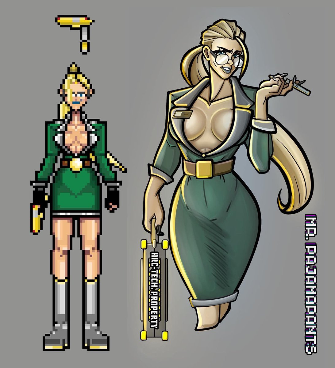 Anastasiya, Antagonist of Revelation. #originalcharacterart #pixelart #characterdesigner