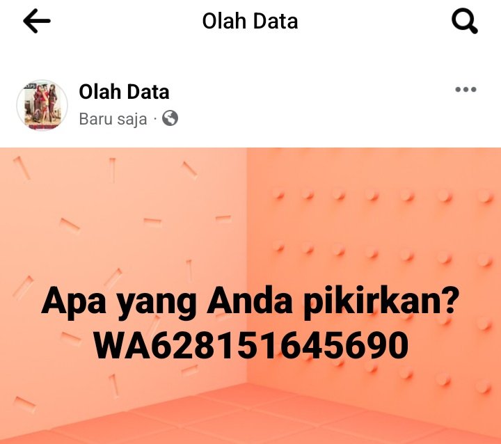 olahdatajasa's tweet photo. WA Jasa Skripsi.
08151645690
#jokiskripsi
#jasatesis
#jasaolahdata https://t.co/MDPOato26e
