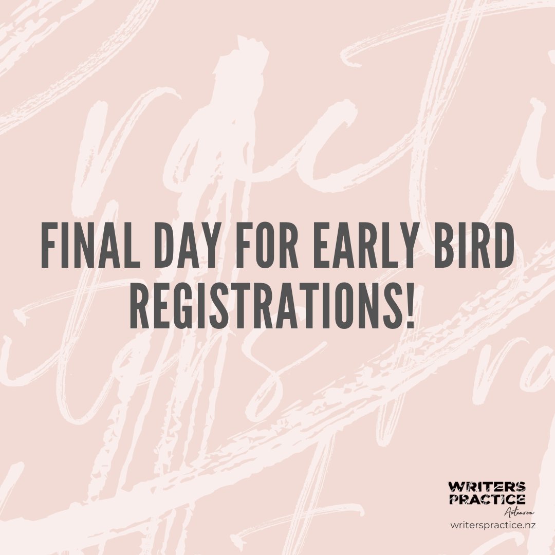 Final few hours of our Earlybird rates for the 2023 Kāpiti Writers' Retreat and now less than 50 days to go to the Retreat itself! 

writerspractice.nz/the-kapiti-wri…