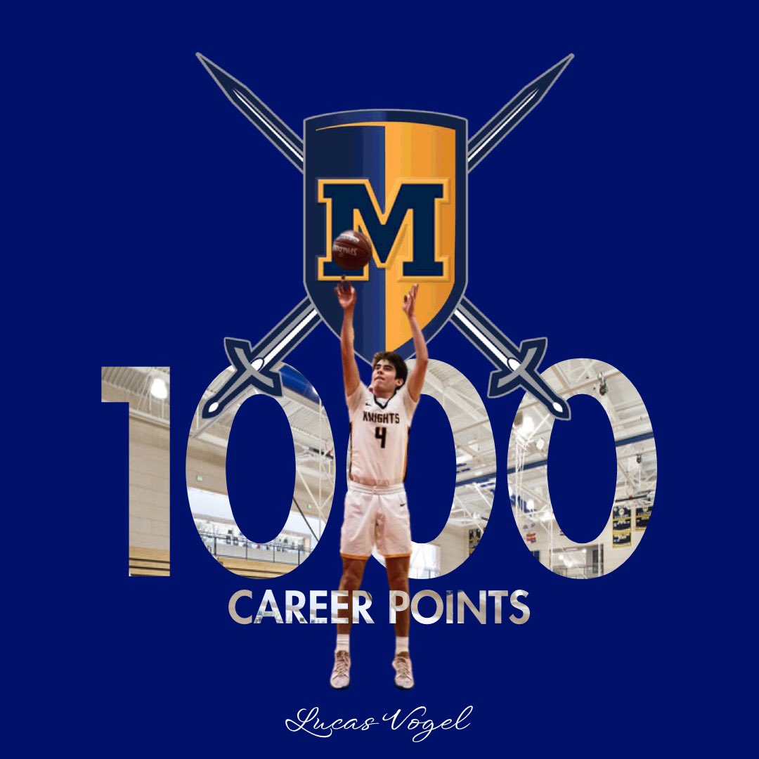 lucas_vogel11's tweet photo. Since freshmen year it was a goal of mine to reach 1000 career points and to have done it last week in New York with my team and family made it that much more special. Thank you to the entire menlo athletics community and lets go knights! @MenloKnights @BenBatory @LakeshowHoops https://t.co/MpsupYIG3H