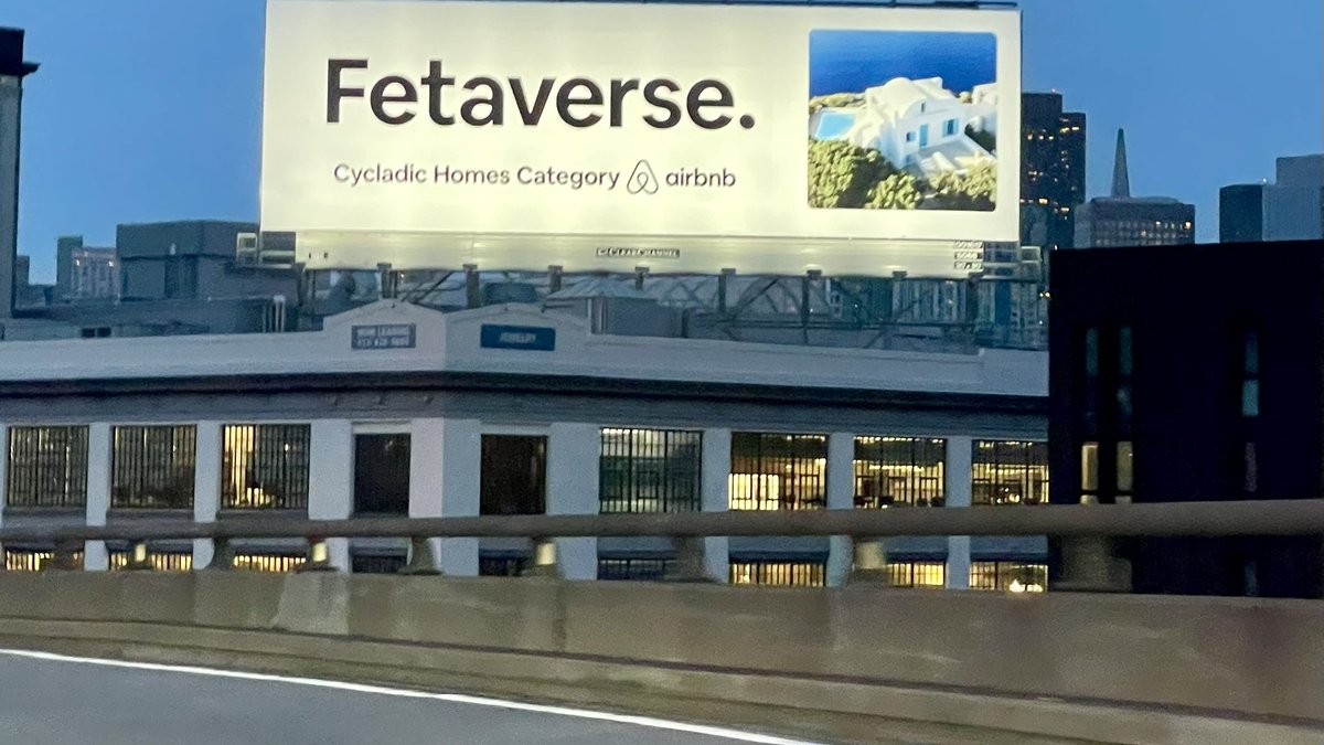 Seriously “meta” ad by <a href="/Airbnb/">Airbnb</a> in #SF