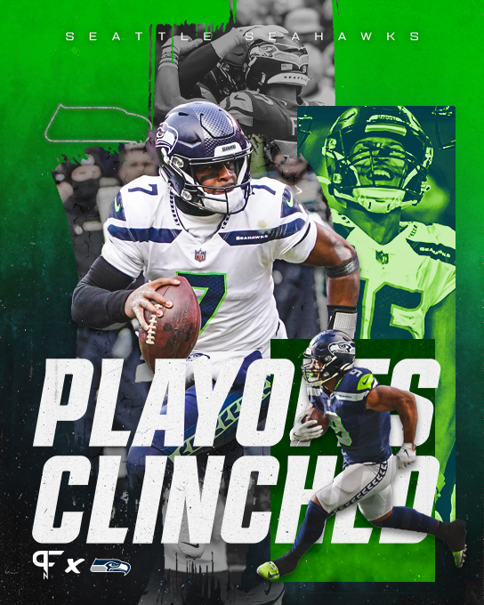 Pro Football Network on X: 'With the Detroit Lions' defeat of the Green Bay  Packers, the Seattle #Seahawks have officially CLINCHED their playoff ticket  