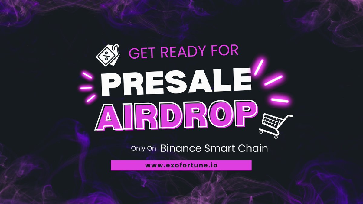 exofortuneeft's tweet image. 📢We're excited to announce #ExoFortune #Airdrop 🥳

Claim a FREE #EFT

To qualify 🤑
✅Like &amp;amp; RT
✅Tag 5 friends
✅Claim 50,000 $EFT instantly on exofortune.io/#presale
✅Refer to get rewards!

#Airdrops #BNBChain #Exofortune #Giveaways #AirdropCrypto #AirdropEvent #BNB