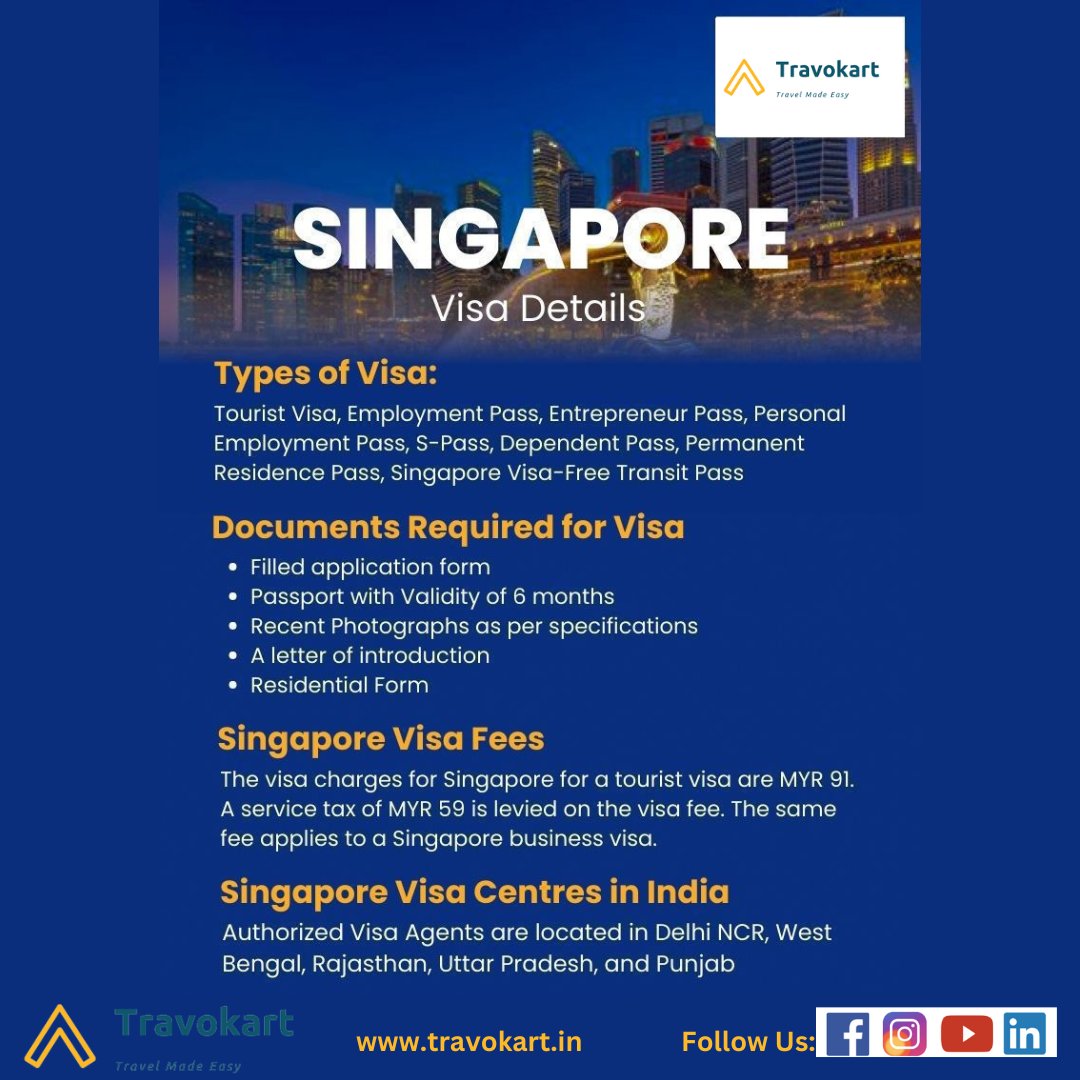 Singapore Visa Details

For Booking Singapore Flight, Hotel, Packages and Visa. Call Us Now +919268599394

#Travokart #travelmadeeasy #singapore #singaporefilght #singaporehotel   #singaporepackage #Singaporevisa