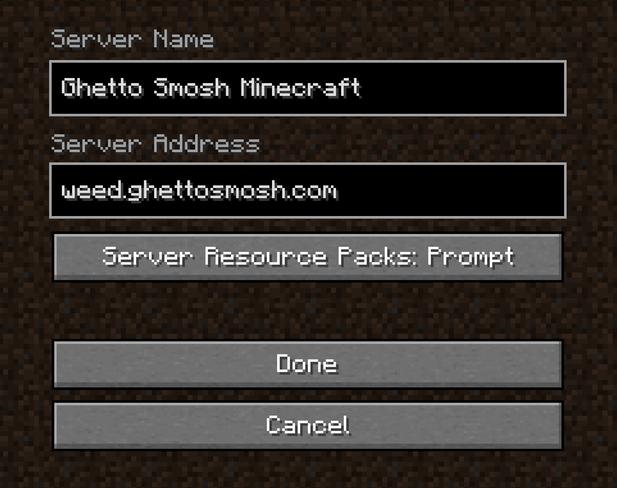 GhettoSmosh's tweet photo. JOIN THE GHETTO SMOSH MINECRAFT SERVER (fr this time) https://t.co/dFzi03QcvX