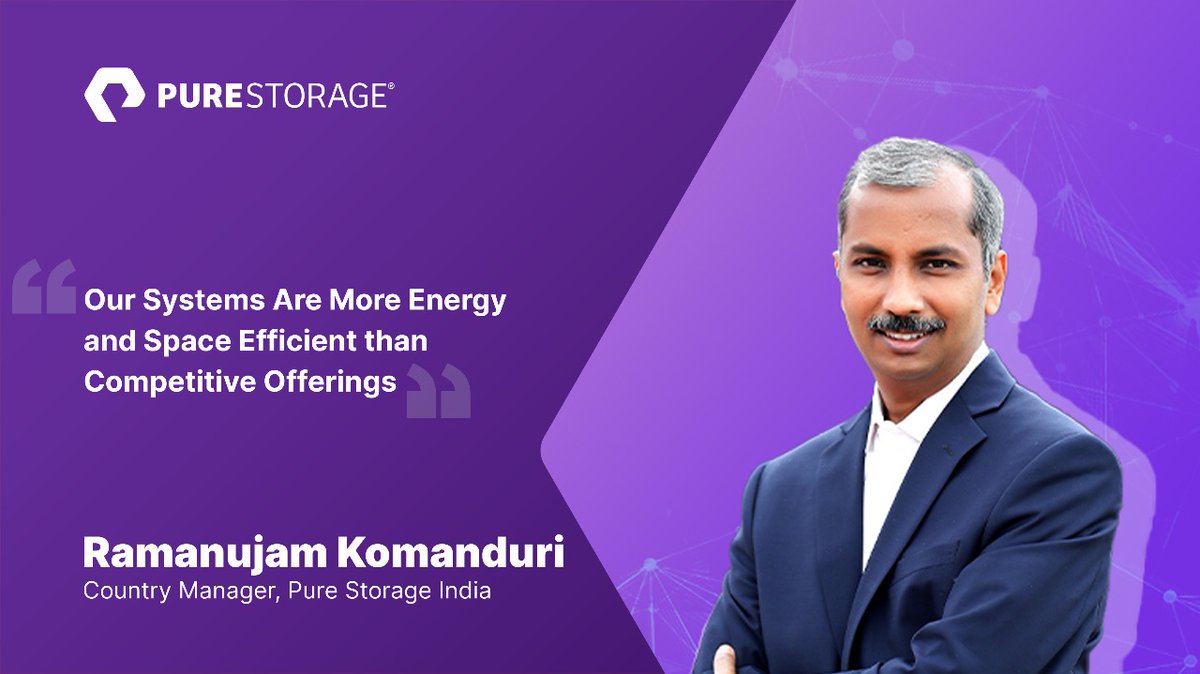 PureStorageIN's tweet photo. In an exclusive interview with Analytics Insight, Ramanujam Komaduri, Country Manager, Pure Storage India talks about emerging data trends in 2023, Pure's expansion & growth plans and much more.
Read the full excerpt at:
https://t.co/Z2XSnI0dDH
#purestorage #pureindia https://t.co/zf7RvzBO16