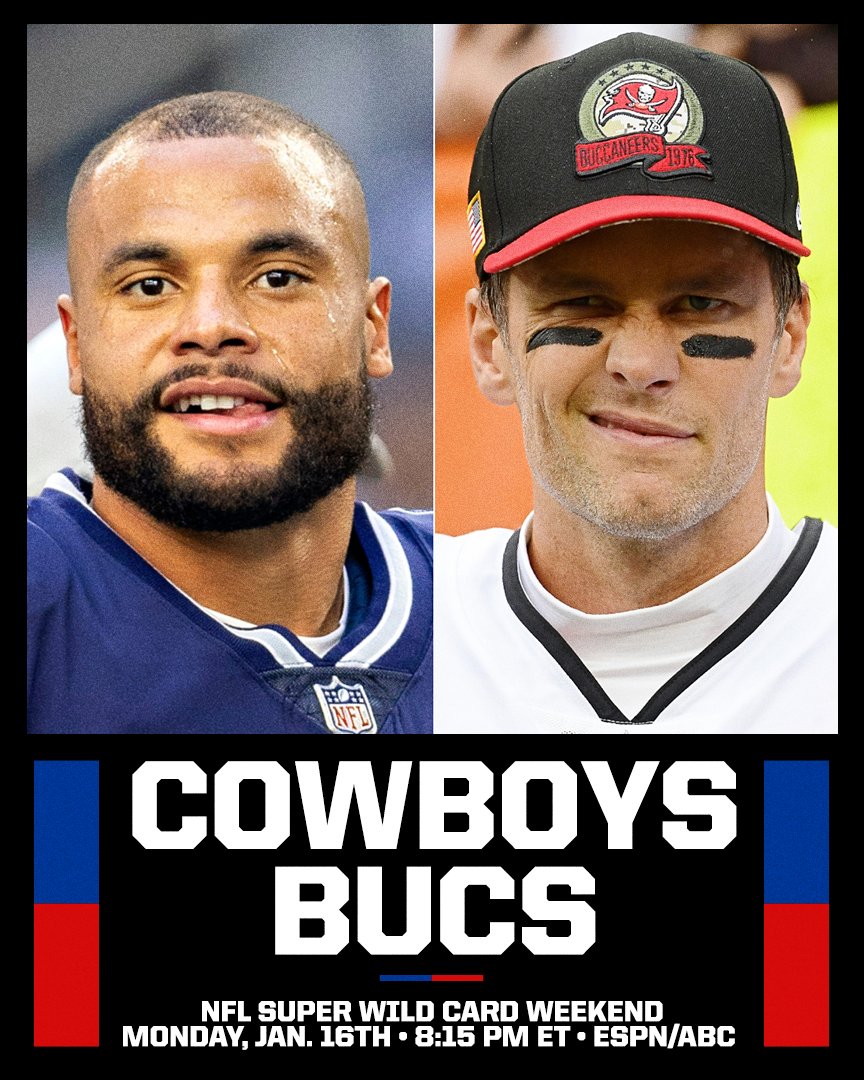 Dallas Cowboys to Face Buccaneers in Monday Night Wild Card Game – NBC 5  Dallas-Fort Worth