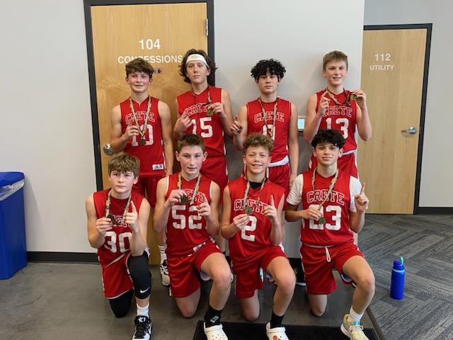 8th Grade Boys, 3-0 and SCB Tourney division champs. Nice work boys!