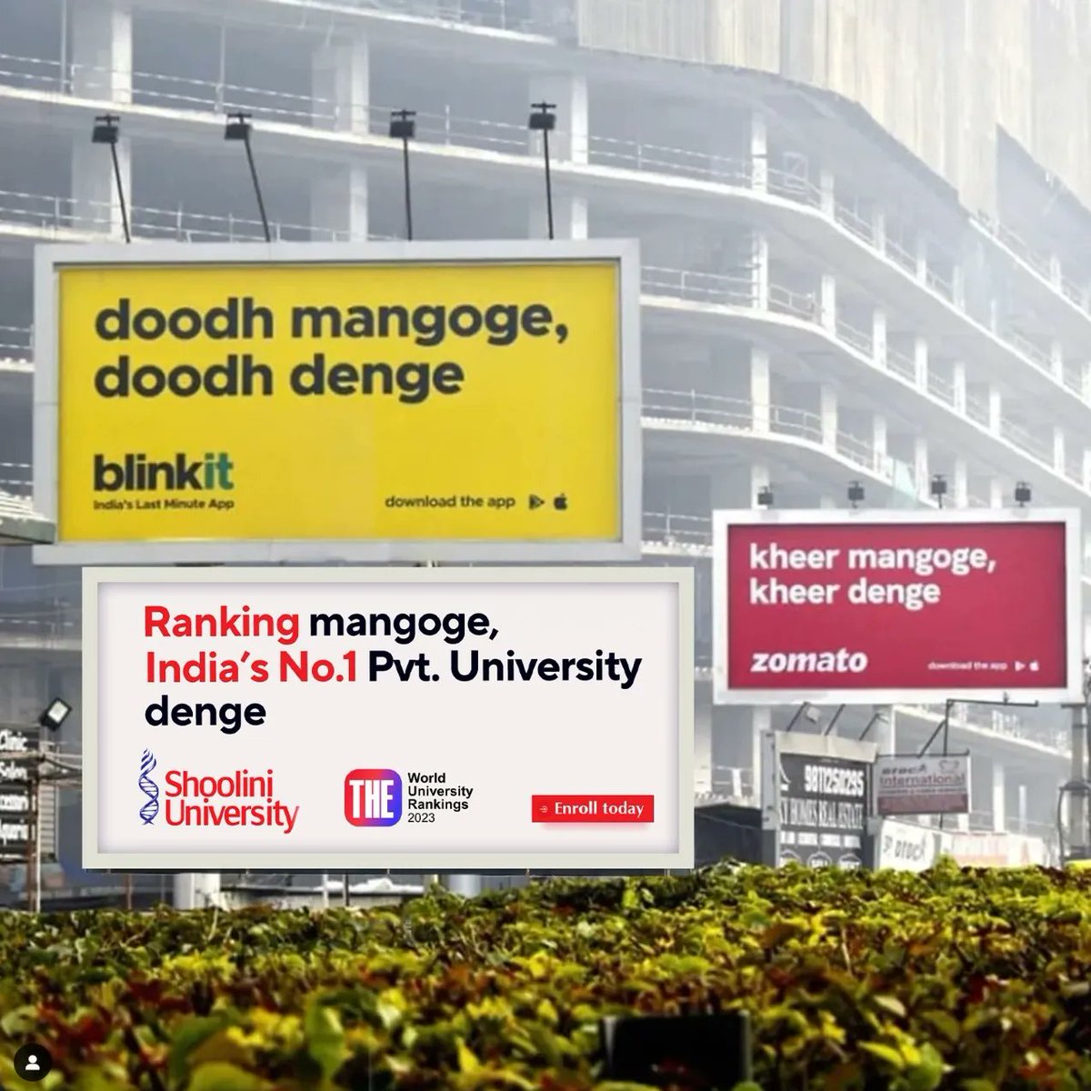 ShooliniUniv's tweet photo. Here's Shoolini joining the league of trends! 

What's your version?
Share in the comments. 😁

#shooliniansforyou #shoolinilife #shooliniuniversity #shoolinians #shoolini #trending #trendingnow #topprivateuniversity #thinklearning #thinksuccess #thinkbig #himachalpradesh #solan https://t.co/mm9oXSla0b