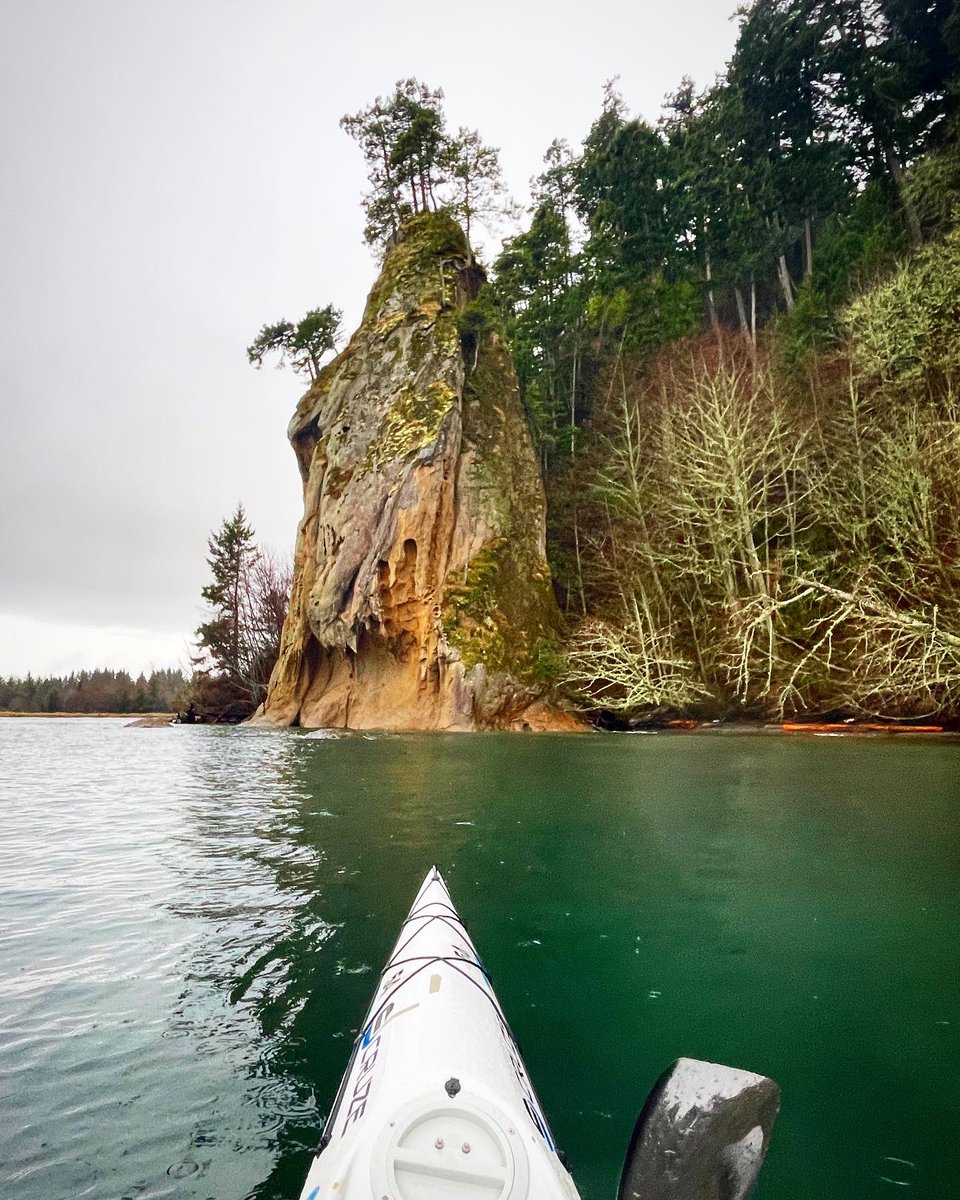 robcasey's tweet photo. I started the update for my ‘Kayaking Puget Sound’ book 4th edition. Paddled Pillar Point on the Olympic Peninsula. Epic sea stacks, stellar sea lions, otters, rock gardens and surf waves made it for a fun trip. Also spotted large #marinedebris to be removed. @MtneersBooks #pnw https://t.co/GW3H8PoQfd