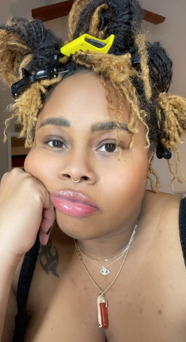 NotoriousNeash's tweet image. Hair day is truly the worst #microlocs