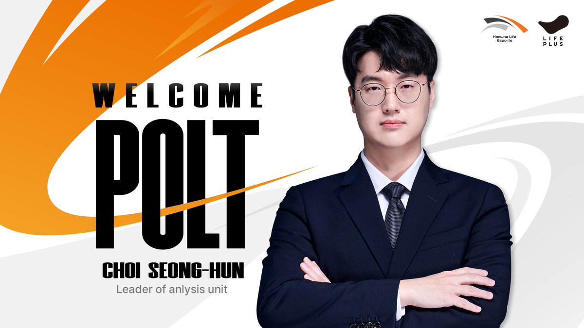 #HLE #Official #Welcome 
안녕하세요. 한화생명e스포츠입니다.
한화생명e스포츠 팀이 LoL팀의 성적 향상 및 미래를 위한 유망주 발굴과 성장을 위해 전력분석유닛을 신설하고, 유닛장으로 최성훈 'Polt'를 선임했습니다. 앞으로 LoL팀의 미래를 함께 그려나갈 'Polt' 유닛장을 함께 환영해주세요.