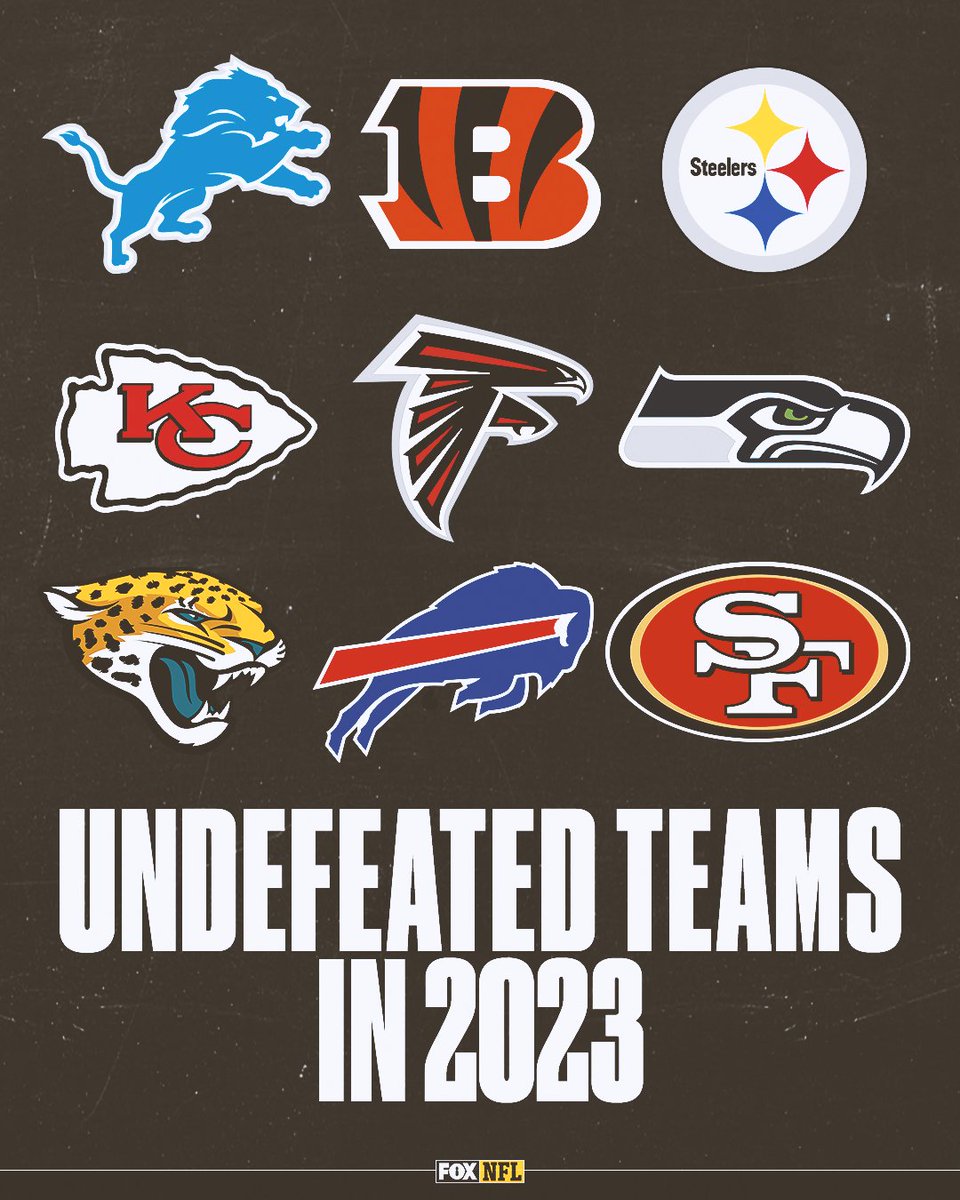 FOX Sports NFL on Twitter "Retweet if your team is undefeated in 2023‼️🙌"