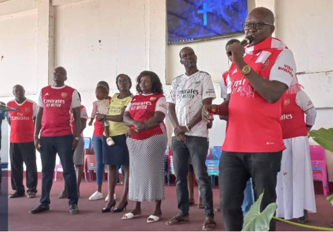 Arsenal fans in Kenya hold national day of prayer yesterday.