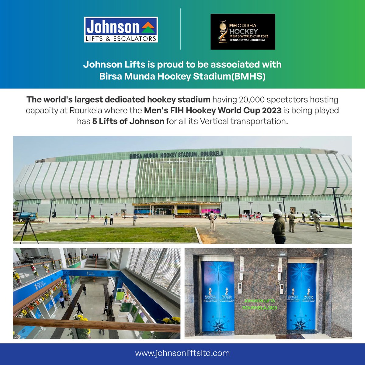 We, along with Birsa Munda Hockey Stadium at Rourkela, proudly welcome the spectators of the Men's FIH Hockey World Cup 2023