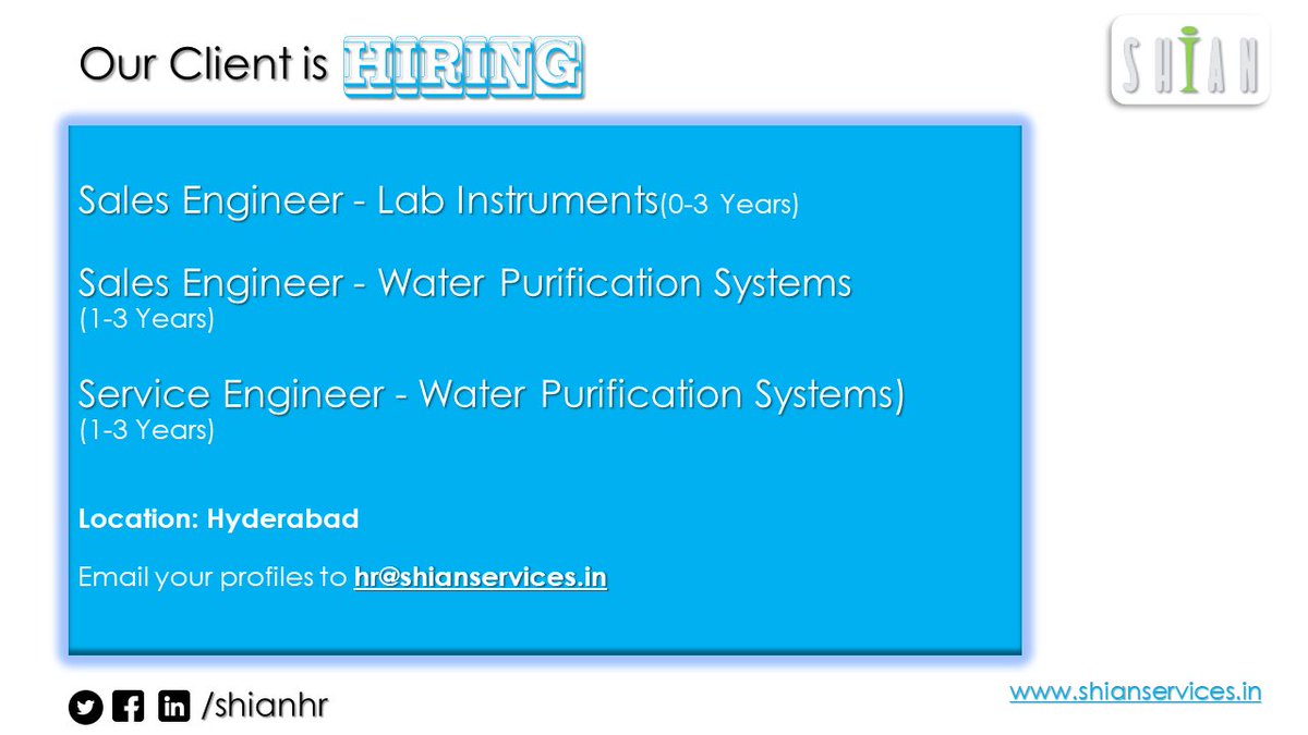 shianhr's tweet image. #shianhr #btechfreshers #hyderabadjobs #instrumentengineer #serviceengineer #salesengineer #engineeringjobs