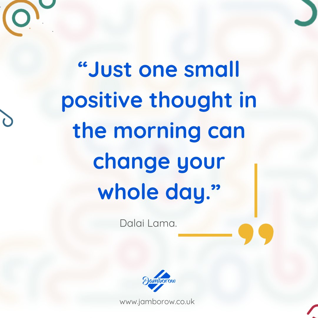 jamborowfintech's tweet image. Start the day with the right mindset, keep your thoughts and actions positive, and excel all through the day.

To learn more about Jamborow, visit jamborow.co.uk

#Jamborow #JamborowLTD #FinancialInclusion #Fintech #FinancialSolution #B2B