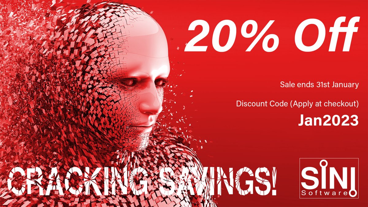 The annual SiNi January Sale is now on!
20% Off all annual licenses when you apply the discount code [Jan2023] at checkout.
sinisoftware.com

#sinisofware #januarysale #20% #discount #3dsmax #plugins