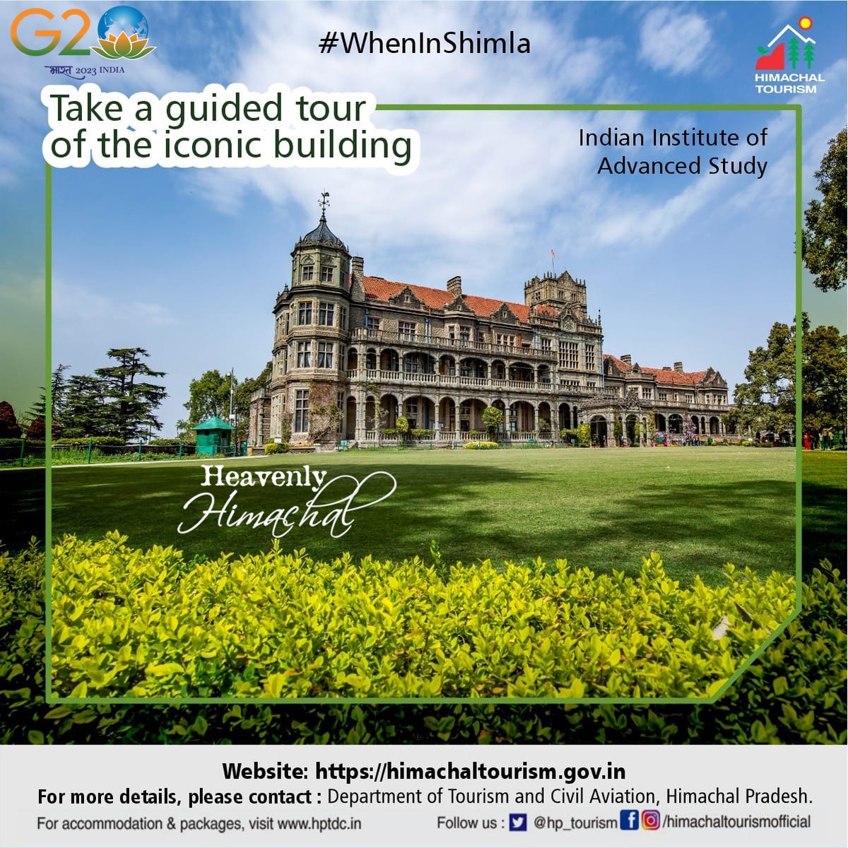 Himachal Tourism on Twitter "IIAS situated in the heart of Shimla town