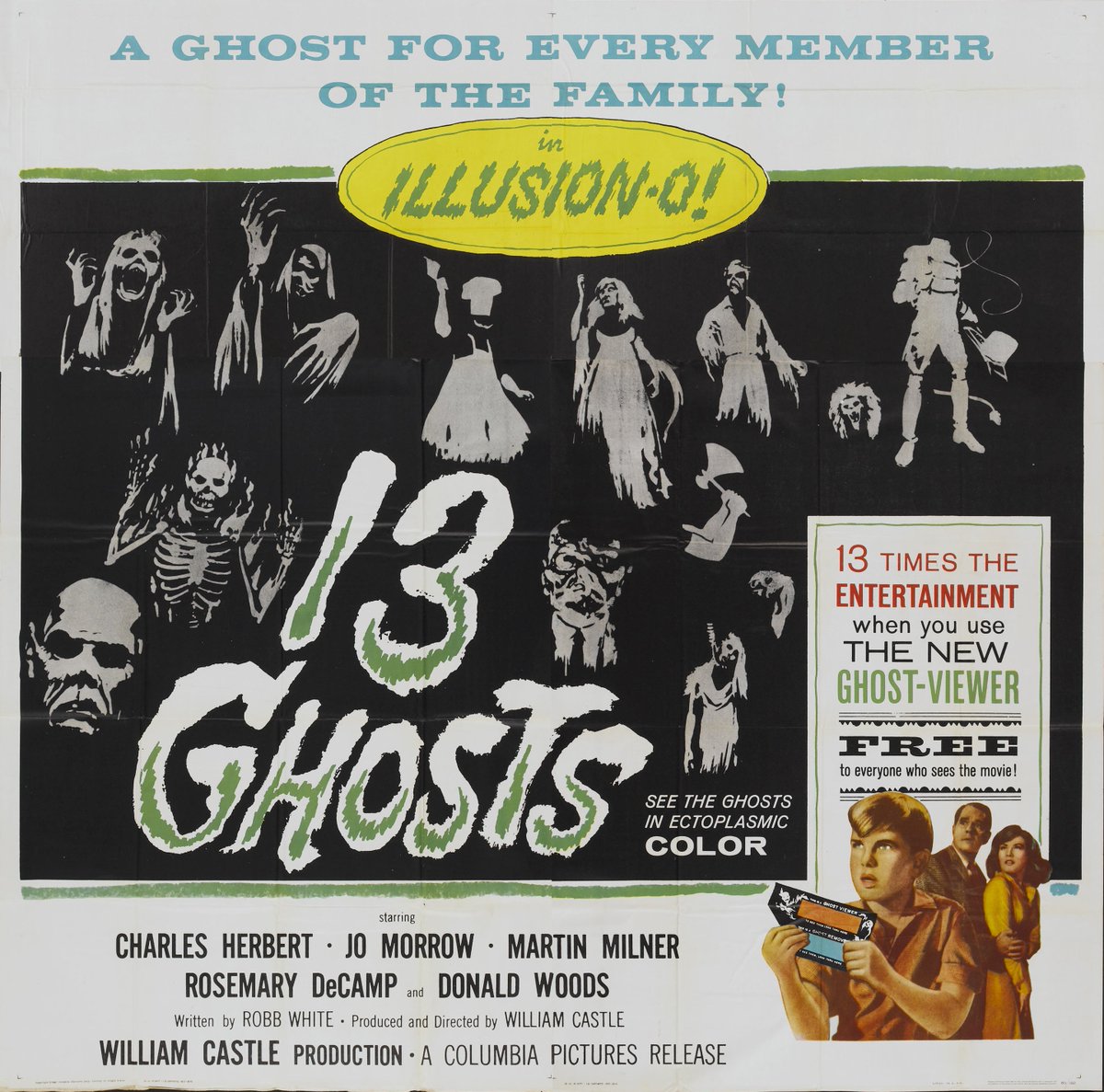 13 Ghosts (Columbia, 1960)
Six Sheet (81' X 81')
.
#TerrorByNight #13Ghosts #WilliamCastle #ClassicHorror #VintageHorror #MonsterKid 
.