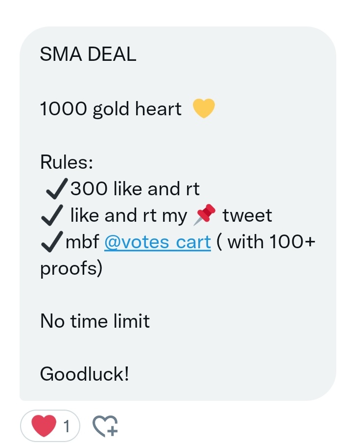 benis ✨🧧¦ ily, 🦔 (@chhynskprkjhn) on Twitter photo SMA deals for #TREASURE for 1000 💛
300 likes and rts
follow <a href="/votes_cart/">selling votes|rubies|music core|jellies|podoal als</a>
Like and rt their pinned twt
DROP PROOFS (100 PROOFS)
TREASURE NEED YOU TEUMES
TREASURE NEED YOU TEUMES
TREASURE NEED YOU TEUMES SMA deals for #TREASURE for 1000 💛
300 likes and rts
follow <a href="/votes_cart/">selling votes|rubies|music core|jellies|podoal als</a>
Like and rt their pinned twt
DROP PROOFS (100 PROOFS)
TREASURE NEED YOU TEUMES
TREASURE NEED YOU TEUMES
TREASURE NEED YOU TEUMES