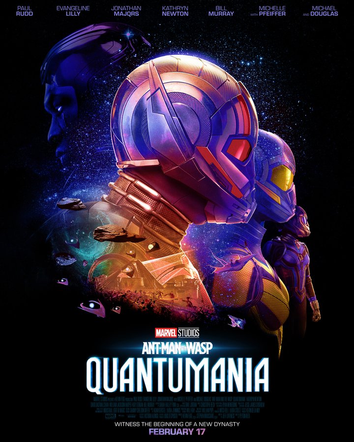 Oficjalny plakat filmu „Ant-Man i Osa: Kwantomania”