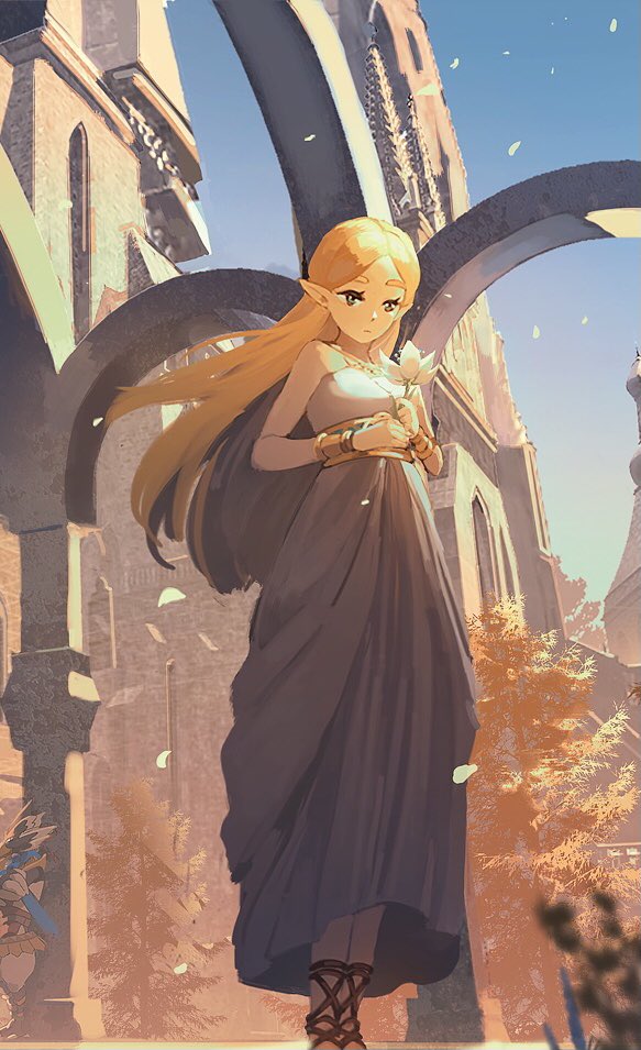 リンク(ゼルダの伝説) ,ゼルダ姫 「姫しずか 」|nzのイラスト