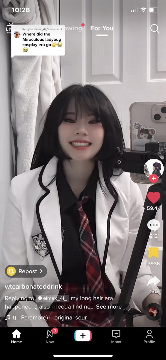adrientism's tweet photo. SHE  IS  LITERALLY  HOW  I  IMAGINE  KAGAMI  ?? https://t.co/vQ2nF0pBEy