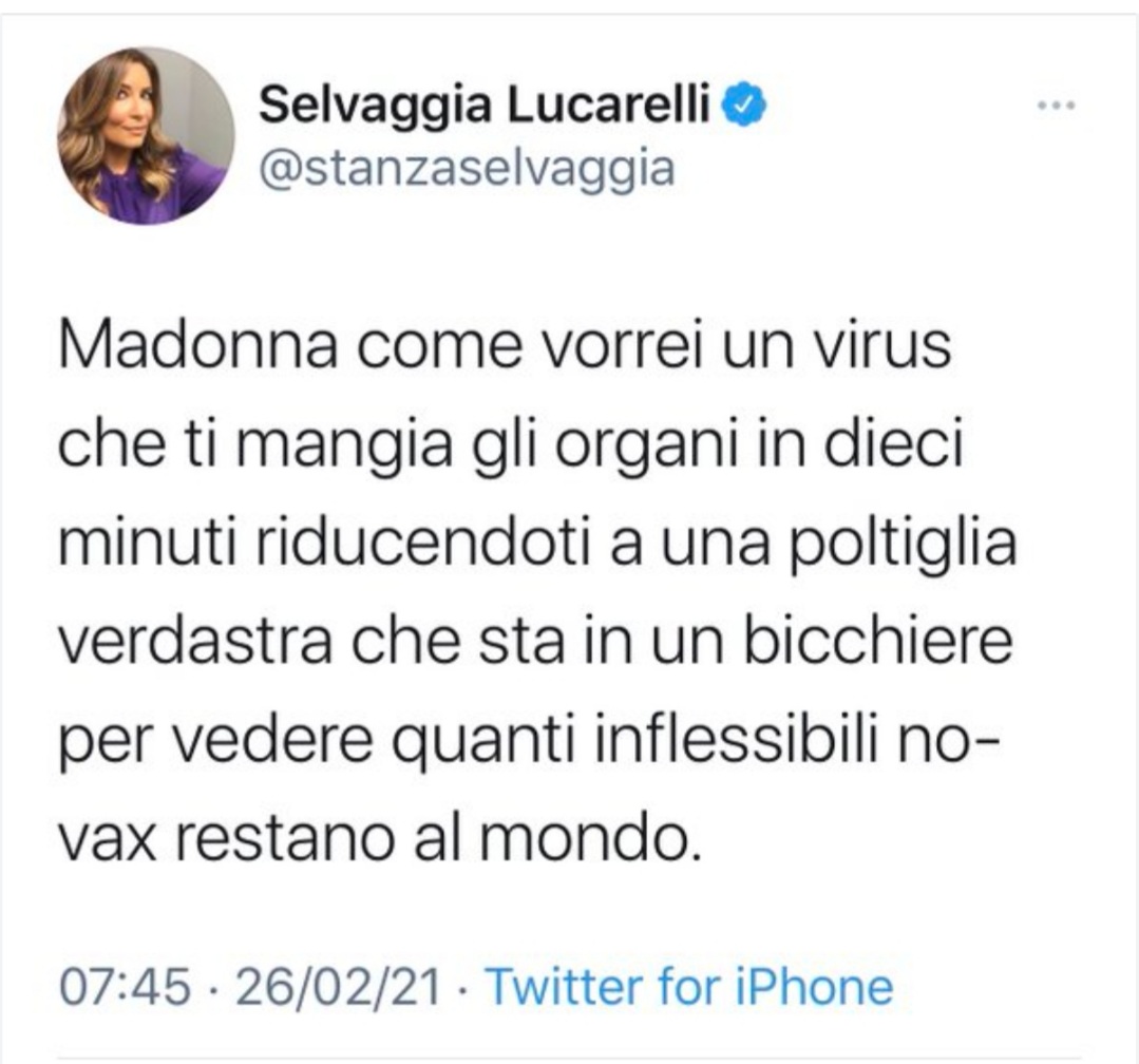 Selvaggia Lucarelli on Twitter &quot;zucca64 Questo è