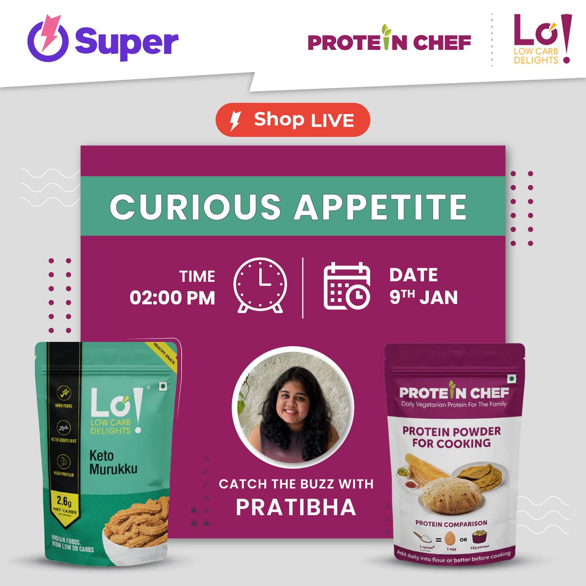 Keto Diet made easy with a range of healthy and tasty foods from @LoFoods  😋 Get yours today only on super 🔥

To know more catch us live on the Super App🔥

Sign in from the link in the bio and get Rs 50 in your wallet🥳

Live streaming at - 2pm
Date - 09 Jan

#live #super