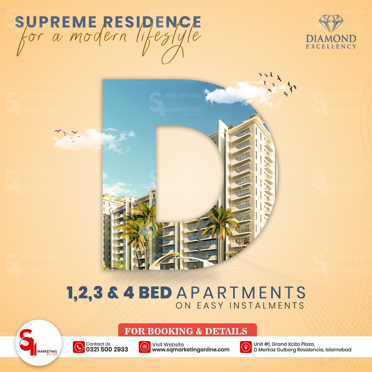 SQMarkonline's tweet photo. πππππππππ πππππππππ
Our Ultra Modern Apartments are now open for booking.
#Islamabad #Rawalpindi #apartment #apartments #btk2 #bahriatown #bahriatownislamabad #diamond_excellency #InvestmentPakistan #diamondexcellency
#twincities #sqmarketingpvtltd https://t.co/8w0JVYOakB