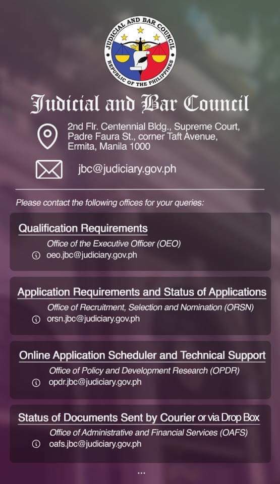 Judicial and Bar Council tweet media