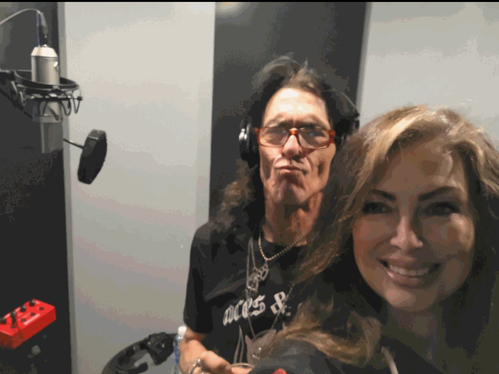 StephenEPearcy's tweet photo. SEPearcy and @ronmancuso at @Studio77lv put on the producer (and singer guy) hats today. Photos courtesy @misstruthadare #kristiadair ❤️‍🔥2023 Next! #legacy #tba #projectEP https://t.co/v9eVeDcXpV