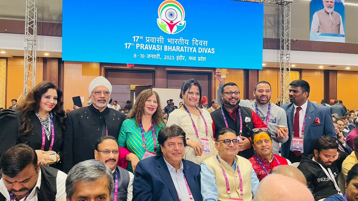 MefcomMehta's tweet photo. @kuldeepmatvuk @RKVeauli Attending Pravasi Bhartiya Divas at Indore today https://t.co/CXBdVoicAp