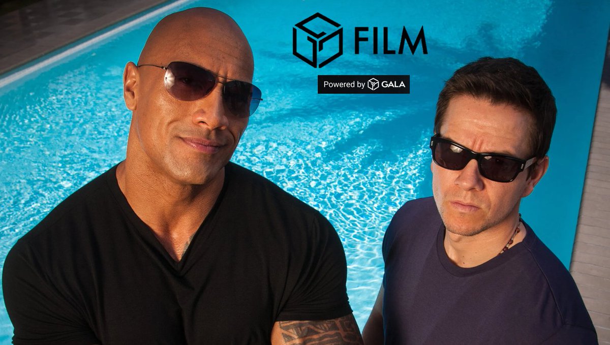 Boom, #galafilm confirms movie partnership with Dwayne Johnson and Mark Wahlberg.

"Imagine going to a movie or a film on #Netflix and there is a QR code on your ticket to redeem a digital item. All items tradable on Opensea". Contributing bck to $GALA ecosystem. 

<a href="/ForTheBux/">Bux</a>  🎉