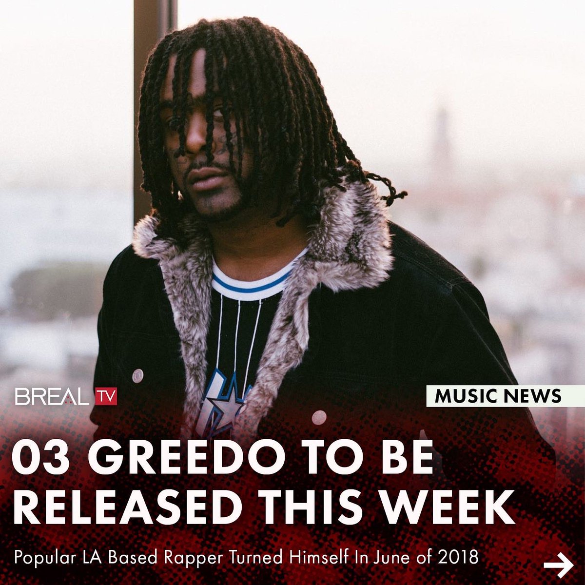 brealtv's tweet photo. #03Greedo is set to be released this Thursday ‼️ After facing 20 years back in June of 2018 👀 #FreeGreedo #BREALTV 📺 https://t.co/Fsqby5GUCO