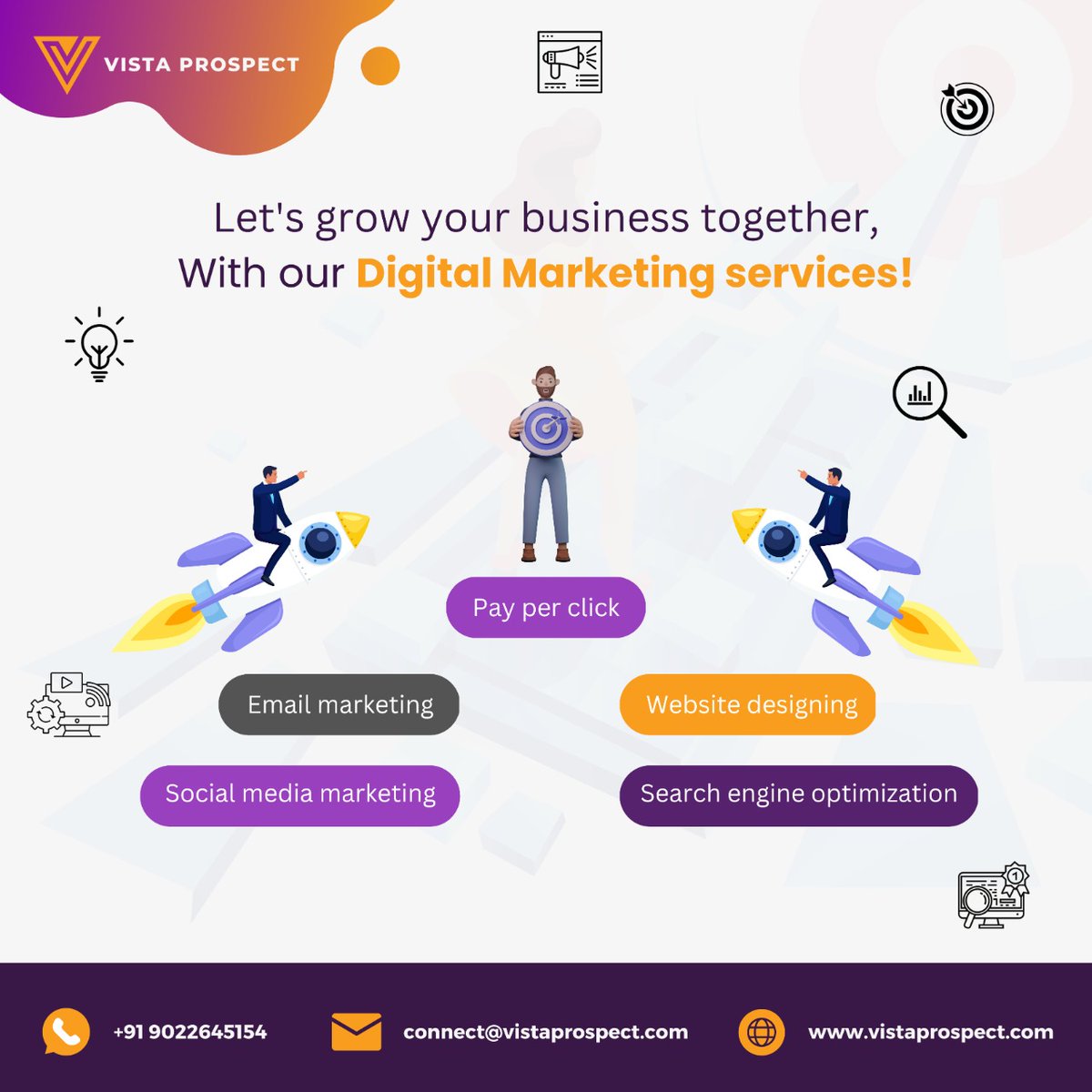 VistaProspect's tweet photo. Check our website for more - https://t.co/CtjLfPX609

#vistaprospect #digitalagency #digitalmarketing #marketing #socialmediamarketing #searchengineoptimization #payperclick #websitedesign #emailmarketing #branding #brandpromotion #business #services #marketingservices #callus https://t.co/KlFNQTjdFU