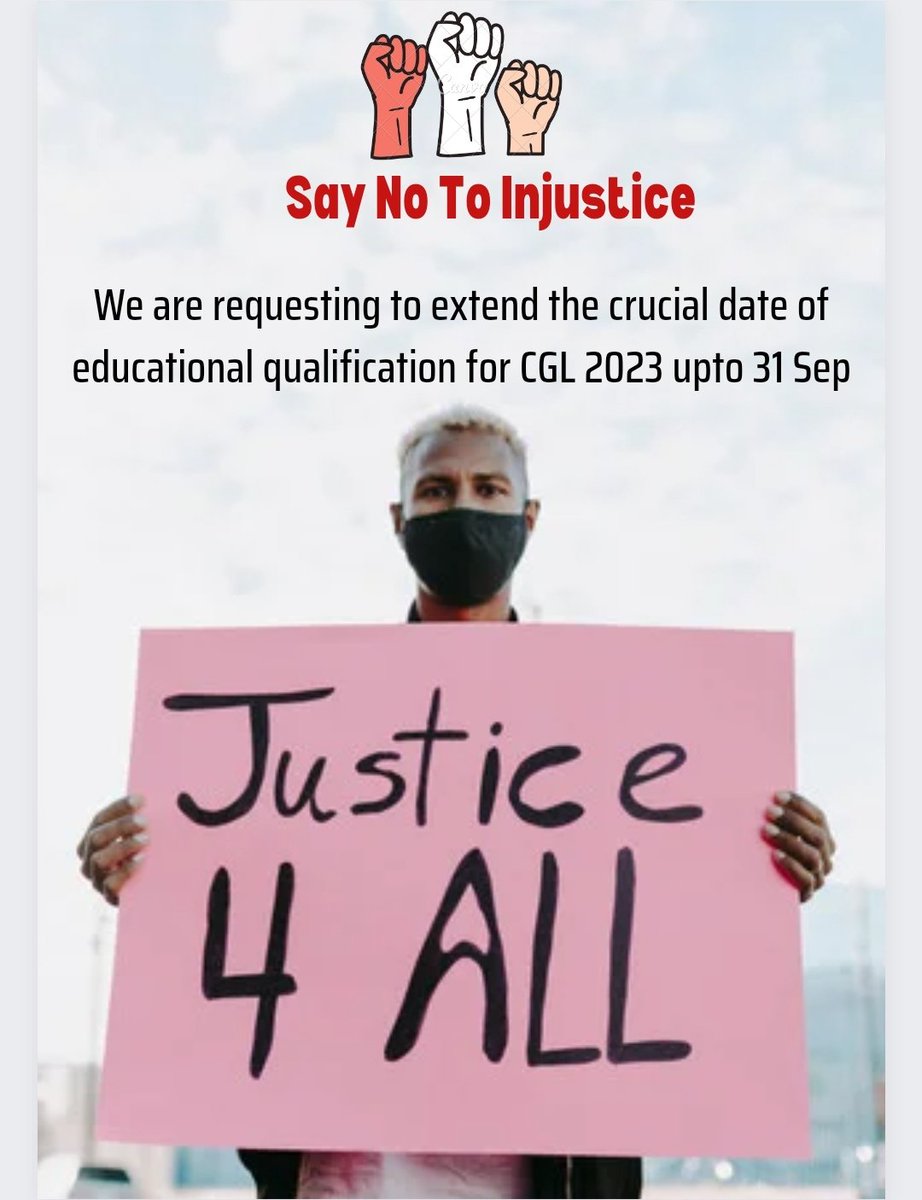 #JusticeForFinalYearStudents_CGL23 #CGL23_UpdateEligibilityCriteria <a href="/abhinaymath/">Bhupendra Fauzdar</a> <a href="/RaMoSirOfficial/">RaMo</a> <a href="/DoPTGoI/">DoPT</a> <a href="/PMOIndia/">PMO India</a> <a href="/narendramodi/">Narendra Modi</a> <a href="/DrJitendraSingh/">Dr Jitendra Singh</a> <a href="/sanket/">Sanket Upadhyay</a> <a href="/Abhinav_Pan/">Abhinav Pandey</a>